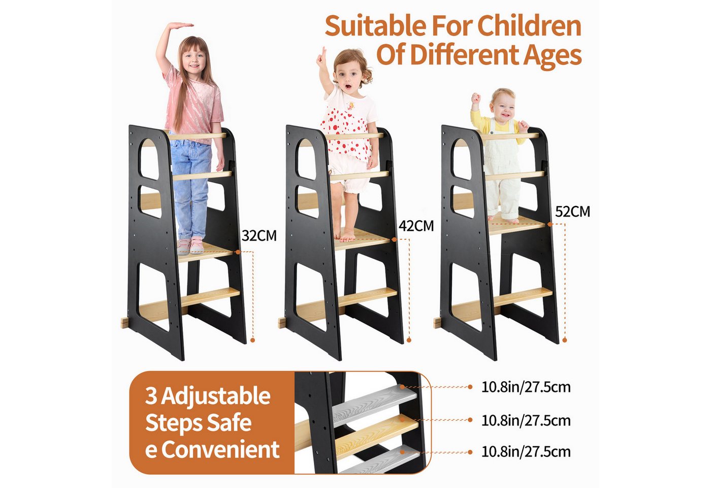 Youyijia Kinderfahrzeug Lauflernhilfe Youyijia Lernturm Ab 1 Jahr Learning Tower In DREI Gängen Verstellbar Bild 2