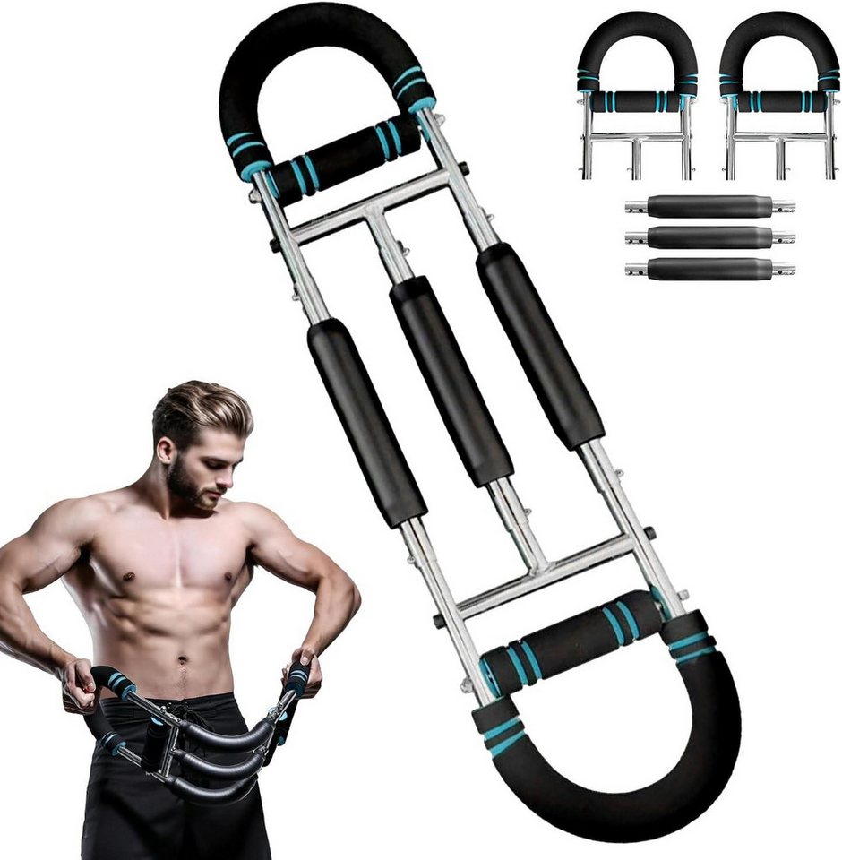 BlingBin Multitrainer Armtrainer U-förmiger Brust Trainingsgerät Kraftraining,Tragbar, (1 Stück, 1-St., 69.5x18cm,30-75 kg, Verstellbar), für Arm, Schulter, Brust, Rücken und Beine,fitnessgeräte für zuhause Bild 2