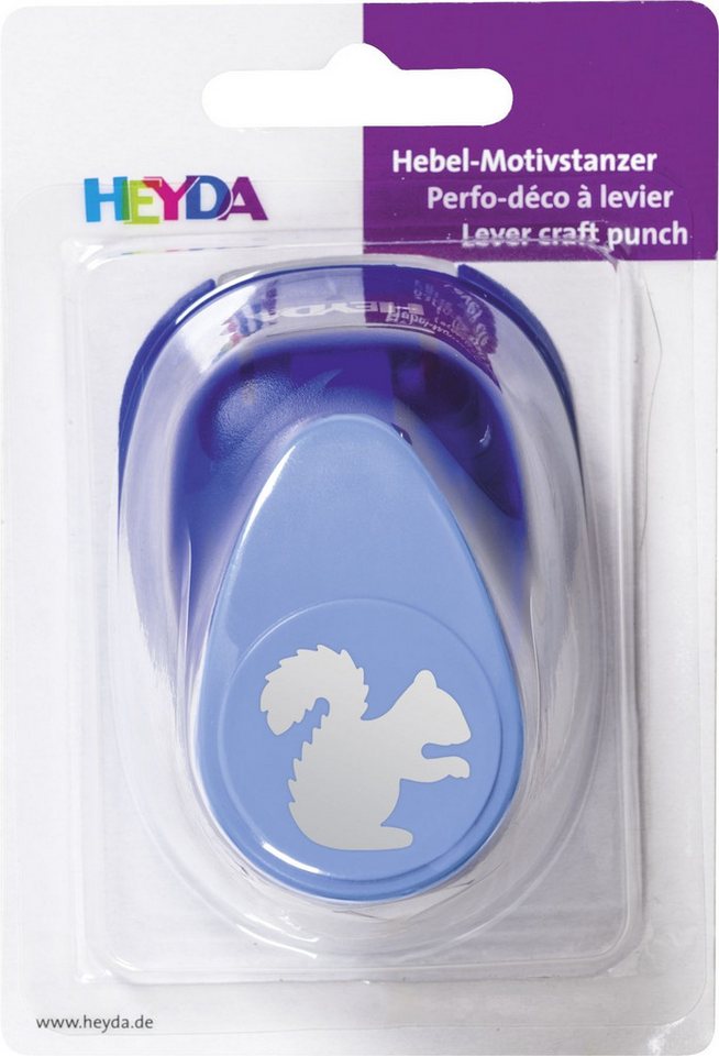 Heyda Motivstanzer Motivstanzer für Karton bis 220g/qm Eichhörnchen ca. 25x25mm Bild 4