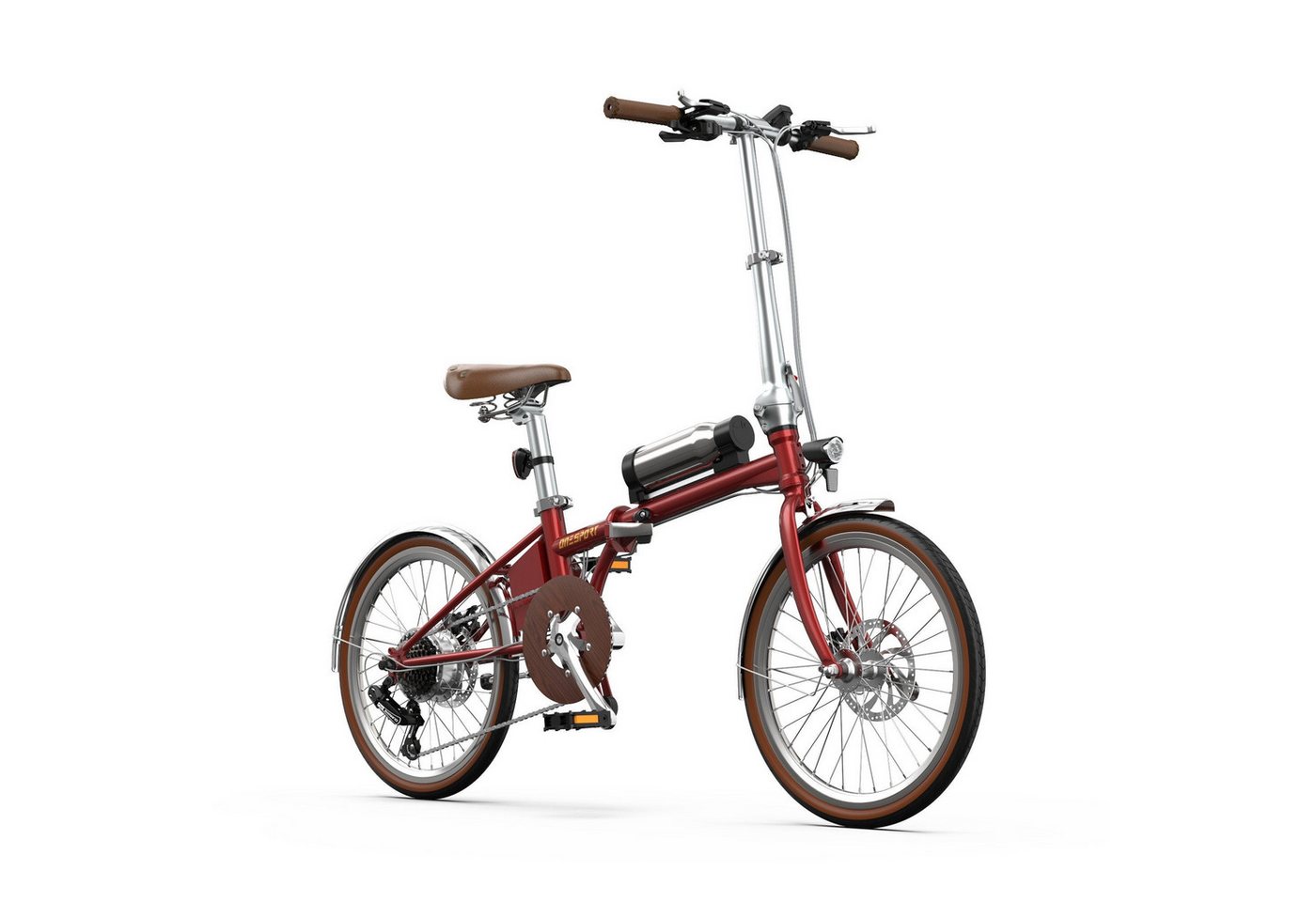 Onesport E-Bike Cityrad OT02 pro e bike für herren u.damen 36V 250W 30Nm Klapp-E-Bike, Kettenschaltung, Heckmotor, 187,2 Wh, 187Wh 36V 250W klapprad 40km Reichweite 14,5kg leicht Bild 5