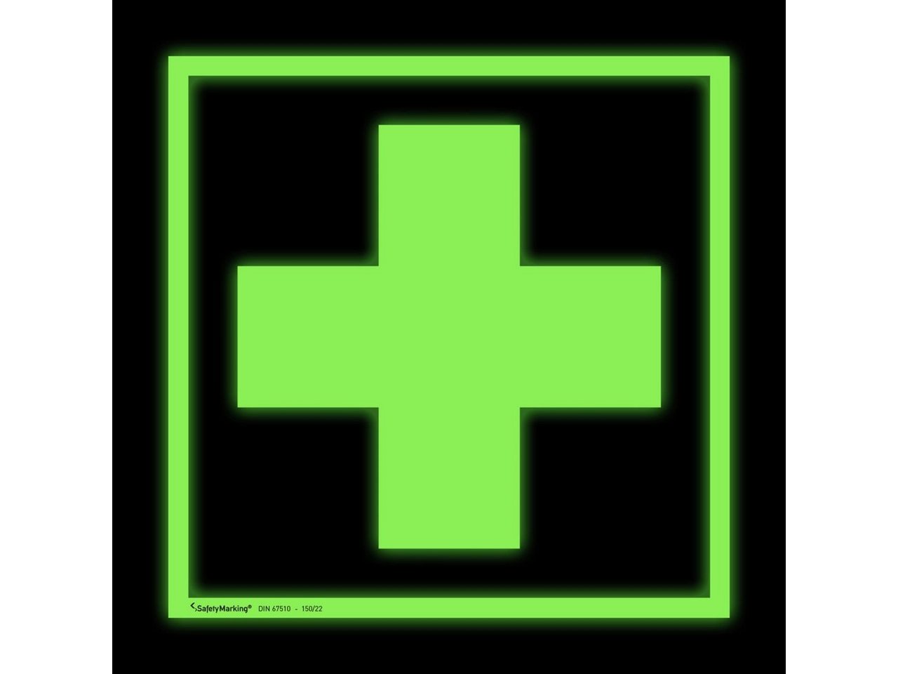 SafetyMarking Hinweisschild Erste-Hilfe-Schild - langnachleuchtend Erste Hilfe