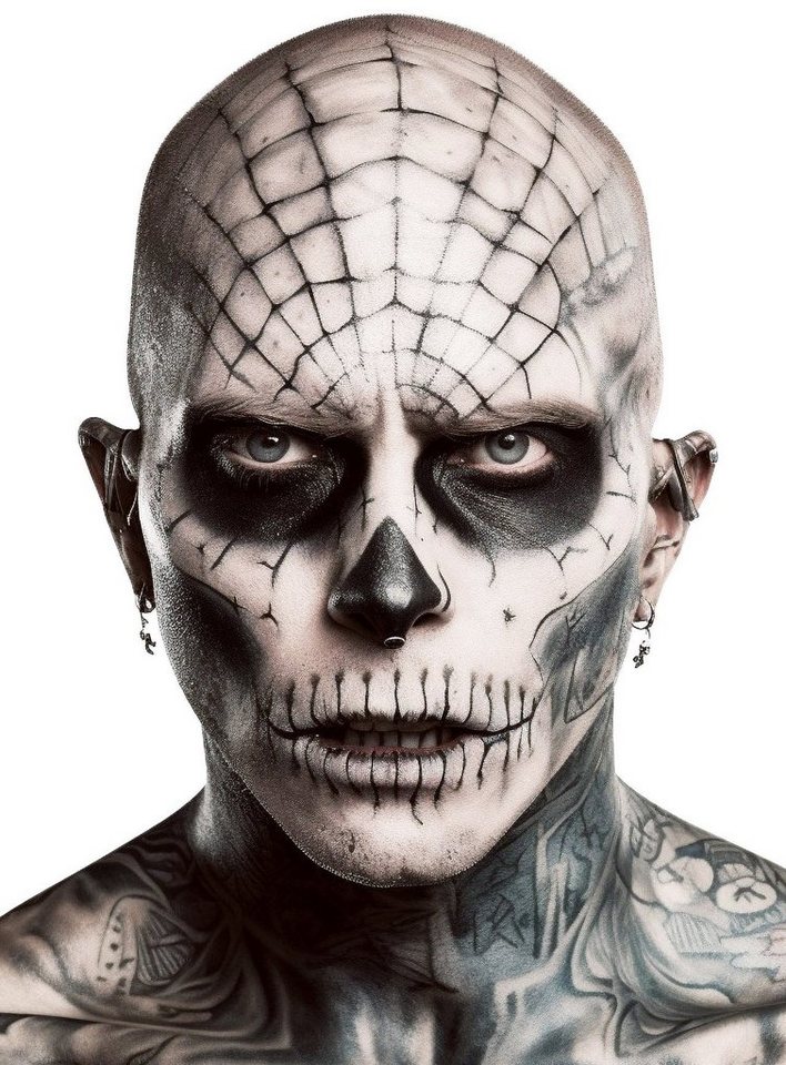 Maskworld Theaterschminke Make-up Set Zombieboy, Halloween Schminkset mit optimal aufeinander abgestimmten Komponenten Bild 3