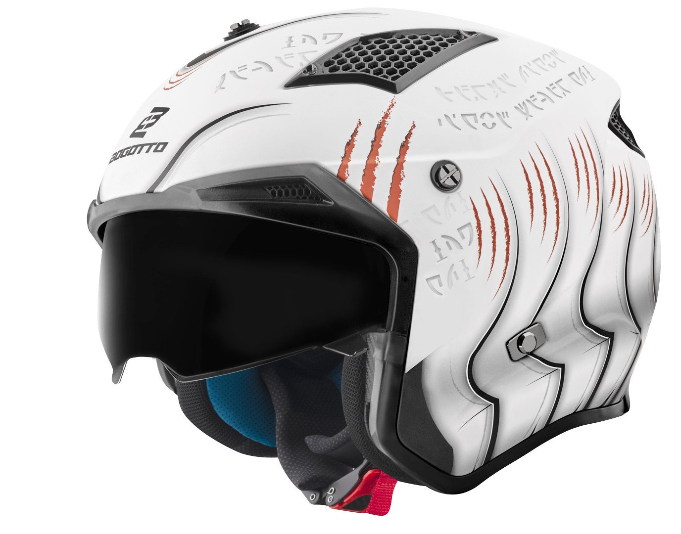 Bogotto Motorradhelm Radic Waheela 22.06 Helm, Herausnehmbares Innenfutter,integriertes Sonnenvisier Bild 2