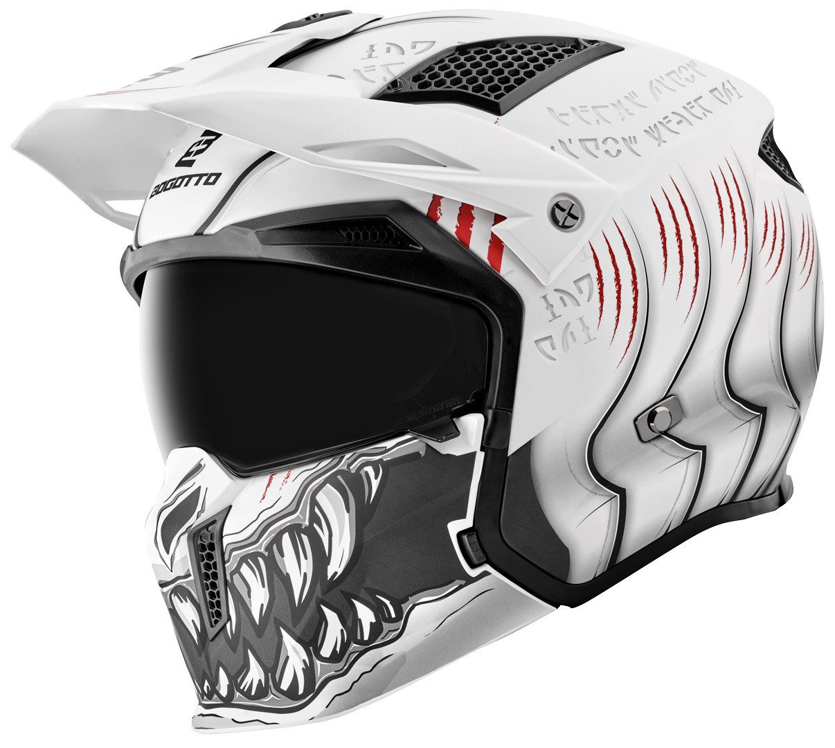 Bogotto Motorradhelm Radic Waheela 22.06 Helm, Herausnehmbares Innenfutter,integriertes Sonnenvisier Bild 3