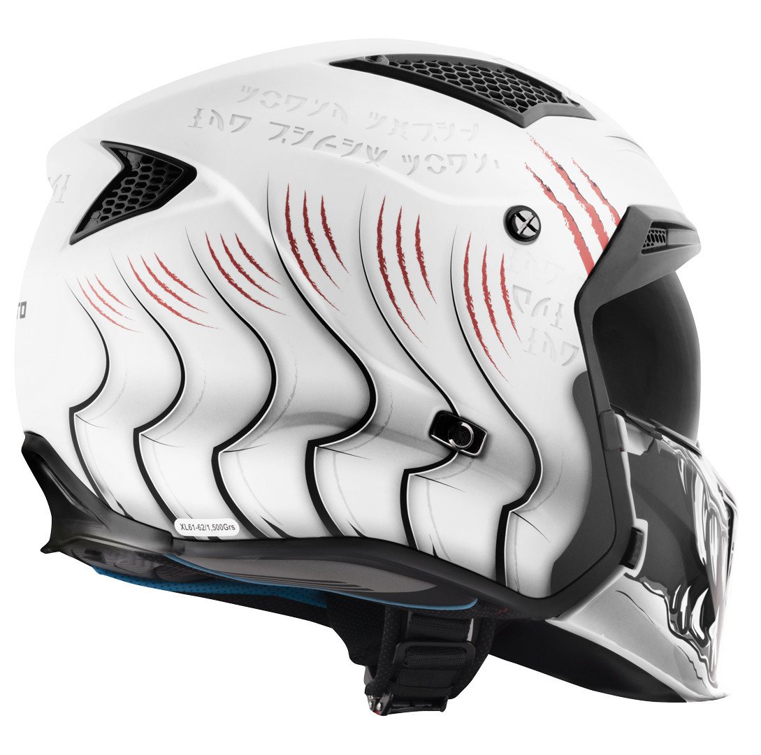 Bogotto Motorradhelm Radic Waheela 22.06 Helm, Herausnehmbares Innenfutter,integriertes Sonnenvisier Bild 5