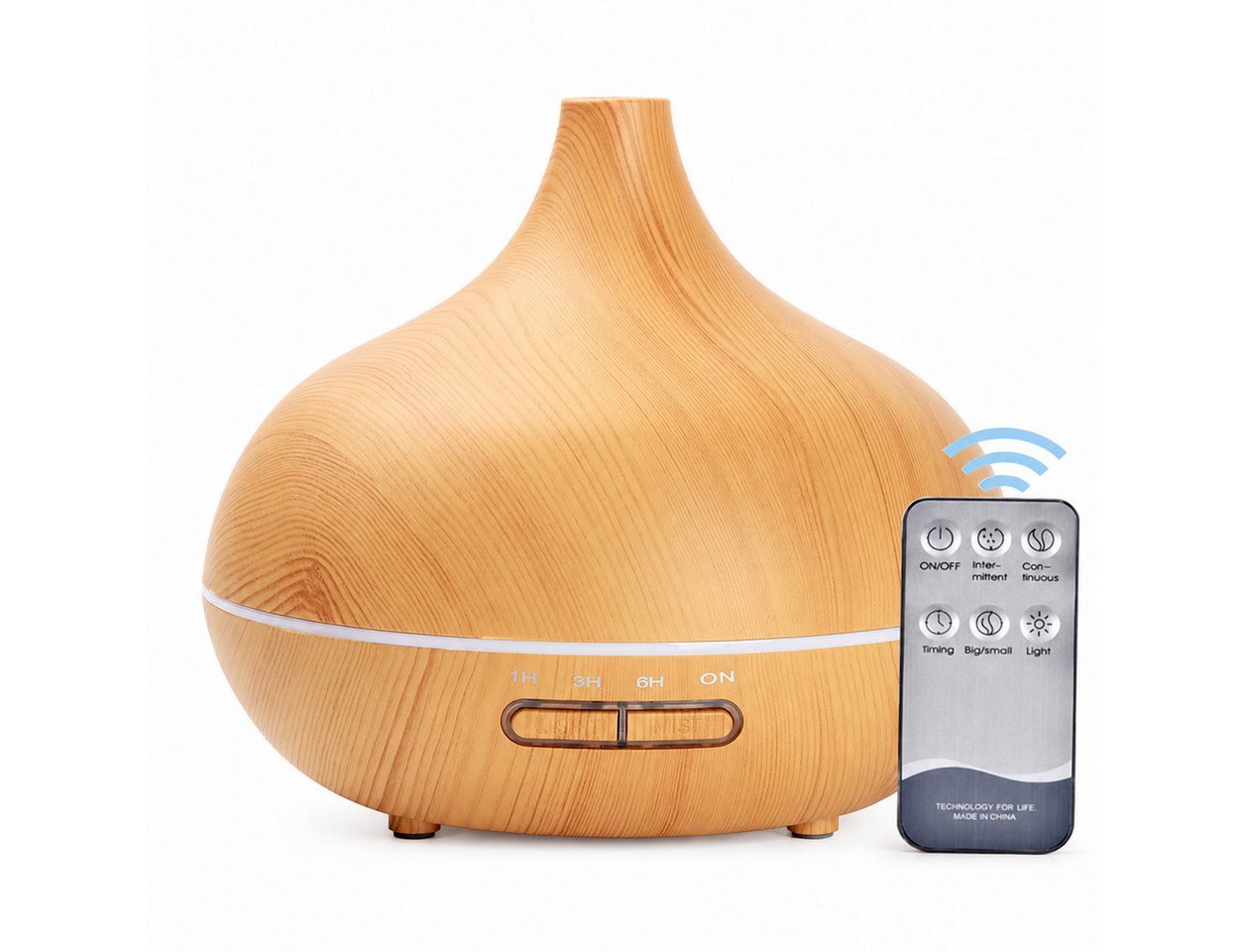 Forrlite Diffuser Aroma Diffuser, 550ml, Aroma Ultraschall-Vernebler Luftbefeuchter, 0,55 l Wassertank, Aroma sparsamen Ultraschall-Vernebler in kleine Duftspender verwandeln Bild 3