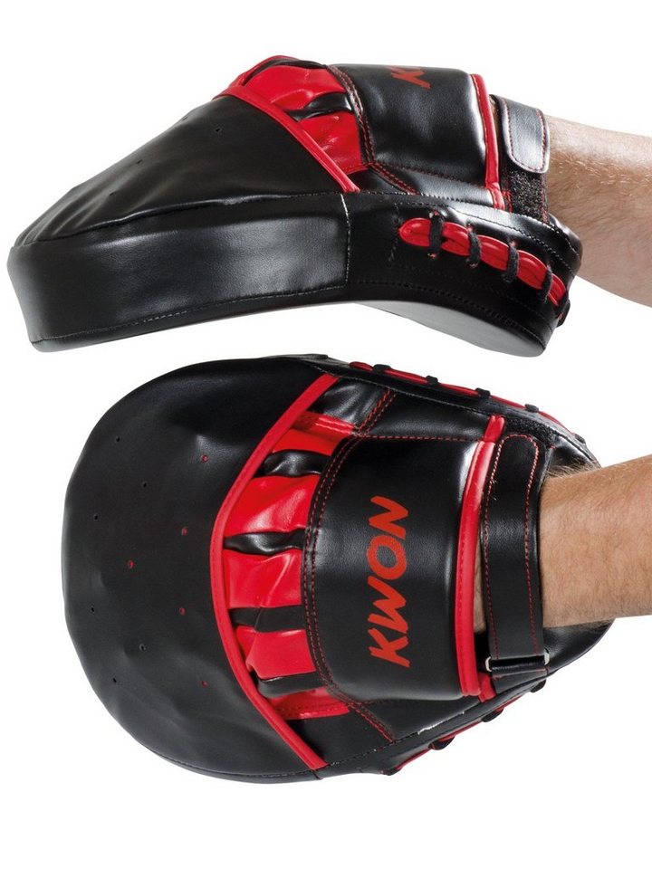 KWON Schlagpolster Handpratzen Coaching Mitt Contender Schlagkissen Boxen Kickboxen, Vollkontakt geeignet, Extra dick, 27 cm Bild 4
