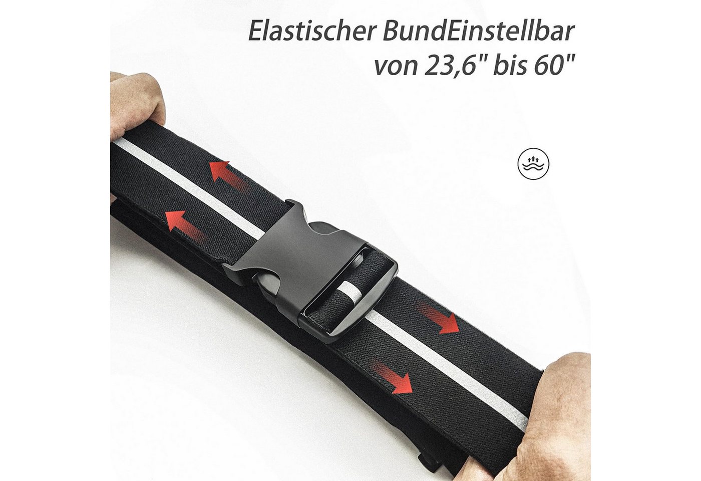 Coonoor Laufgürtel Gürteltasche Schmaler Laufgürtel, Läufer-Bauchtasche für Damen und Herren Bild 4