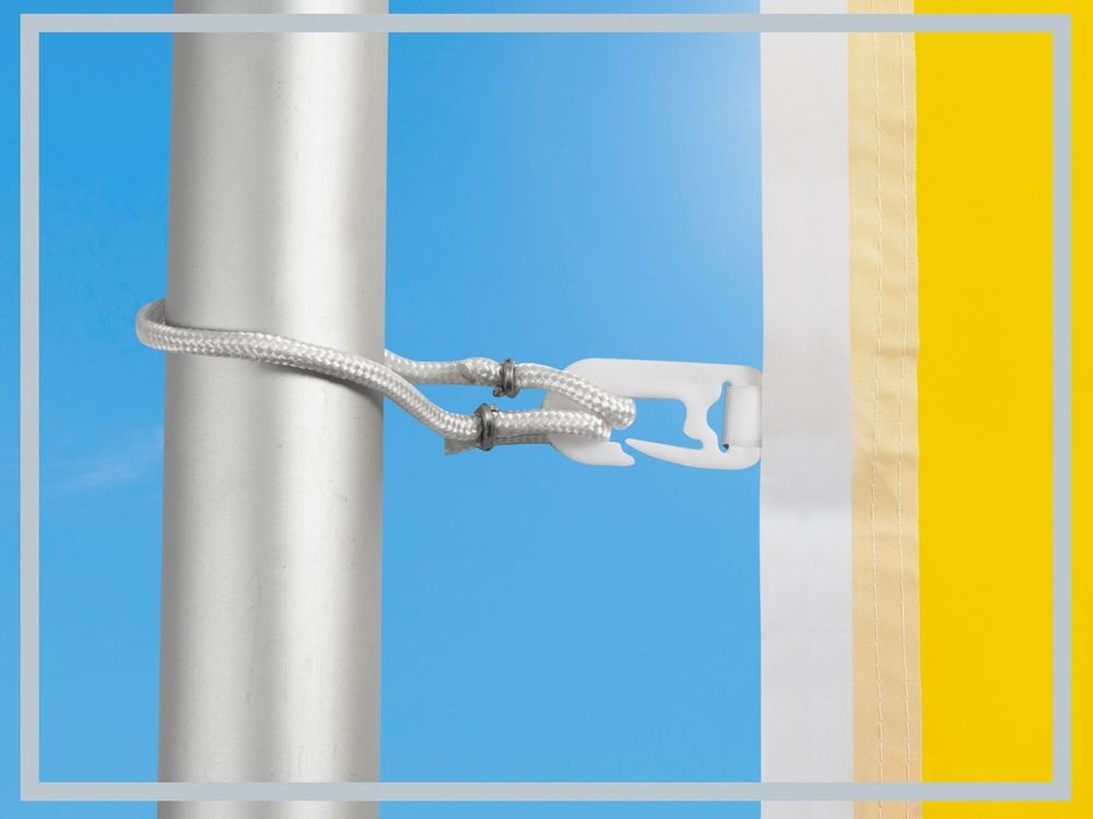 PHENO FLAGS Flagge Premium Fahnenschlingen 2er-Set, 41cm (Perfekte Hissvorichtung für Ihre Fahne, Fahnenmast-Zubehör), Stabil & Langlebig