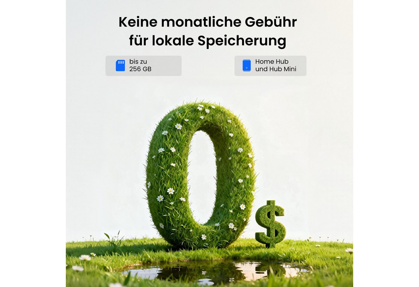 Reolink Überwachungskamera Argus MagiCam mit Home Hub Mini Überwachungssystem (AuBenbereich, Innenbereich, 2-tlg., 2MP Akku Kamera, 2,4/5 GHz Dualband-WLAN, ohne Abonnement) Bild 4