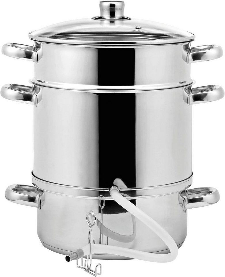 mucHome Entsafter Entsafter Dampfentsafter 8L, Edelstahl 3-teilig, Ø 26cm Bild 5