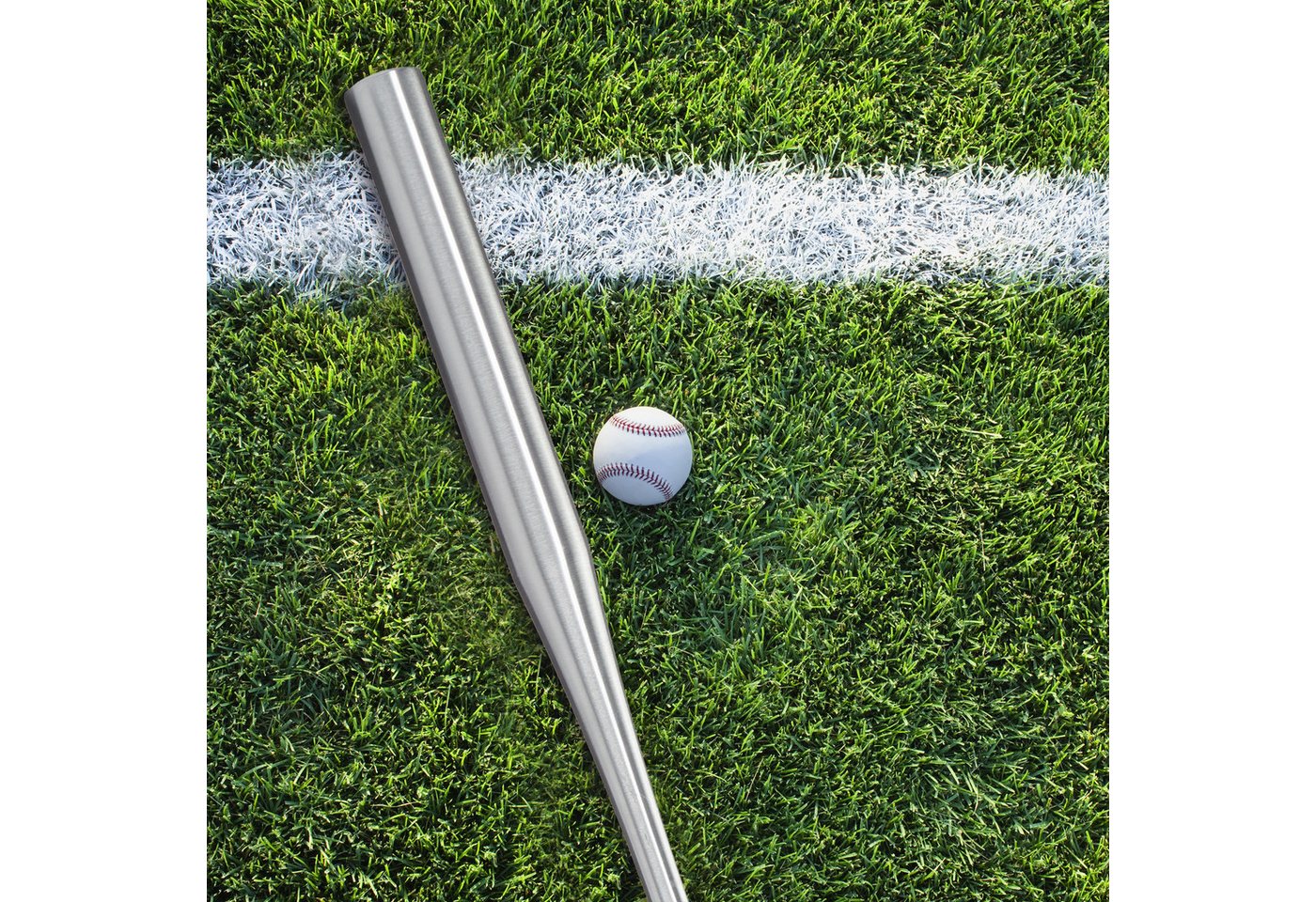 relaxdays Softballschläger 4 x Baseballschläger Aluminium, PU, Aluminium, 5 ", (4 St)