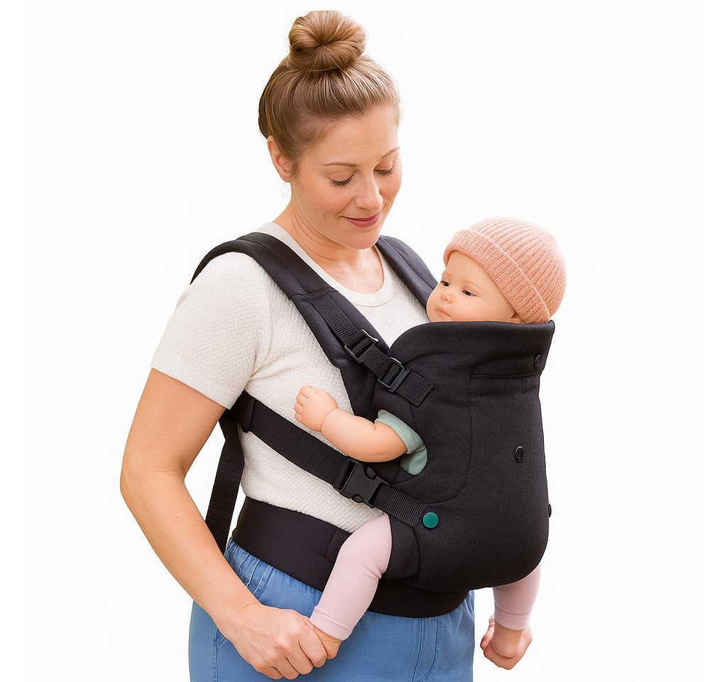 Fyrove Babytrage Babytrage 4-in-1 Trage-Ergonomisch für Neugeborene und ältere Babys, Babytrage,Marsupi Babytrage,Rookie Babytrage Bild 5