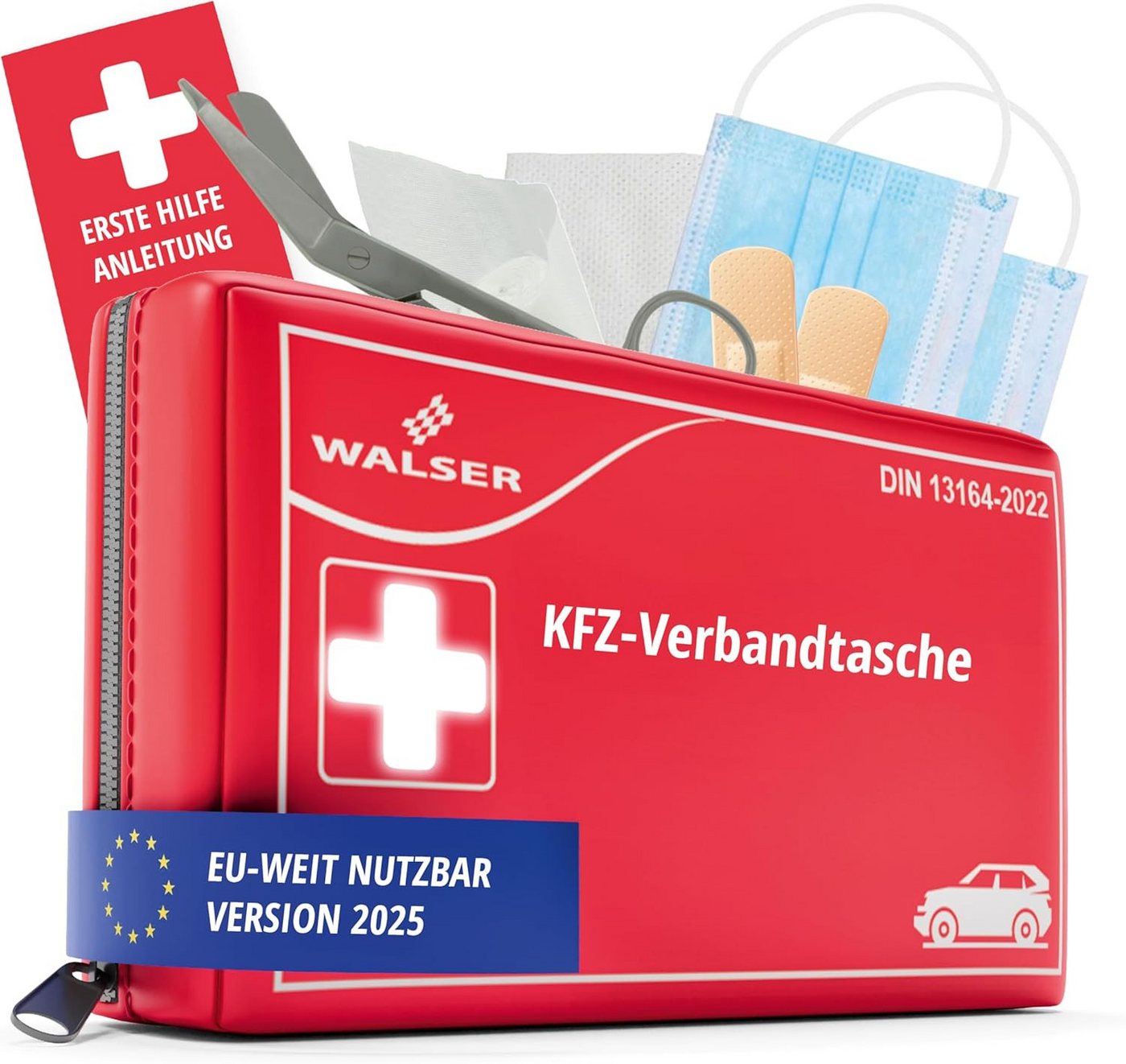 WALSER Erste-Hilfe-Set Walser Auto Verbandskasten 2025 DIN 13164, Erste Hilfe Set, sehr gut Bild 4