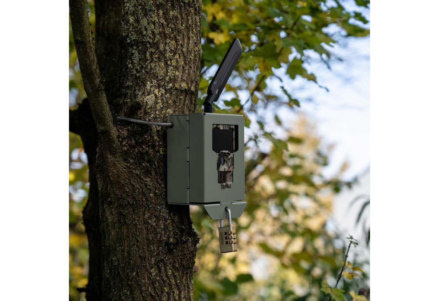 Dörr Überwachungskamera Zubehör Metallschutzgehäuse für Cloud Mini 4G LTE, Mini 5.0 Pro Wildkamera (Außenbereich, Innenbereich, 2-tlg., Diebstahlschutz, Wetterfest, Rostfrei, Abschließbar, Made in Germany) Bild 4