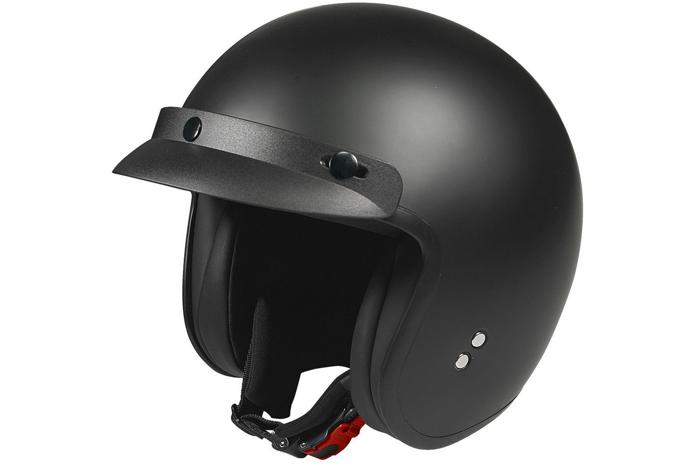 ROCC Motorradhelm Rocc Classic Jethelm Matt-Schwarz M (1er Set), jethelm für motorrad
