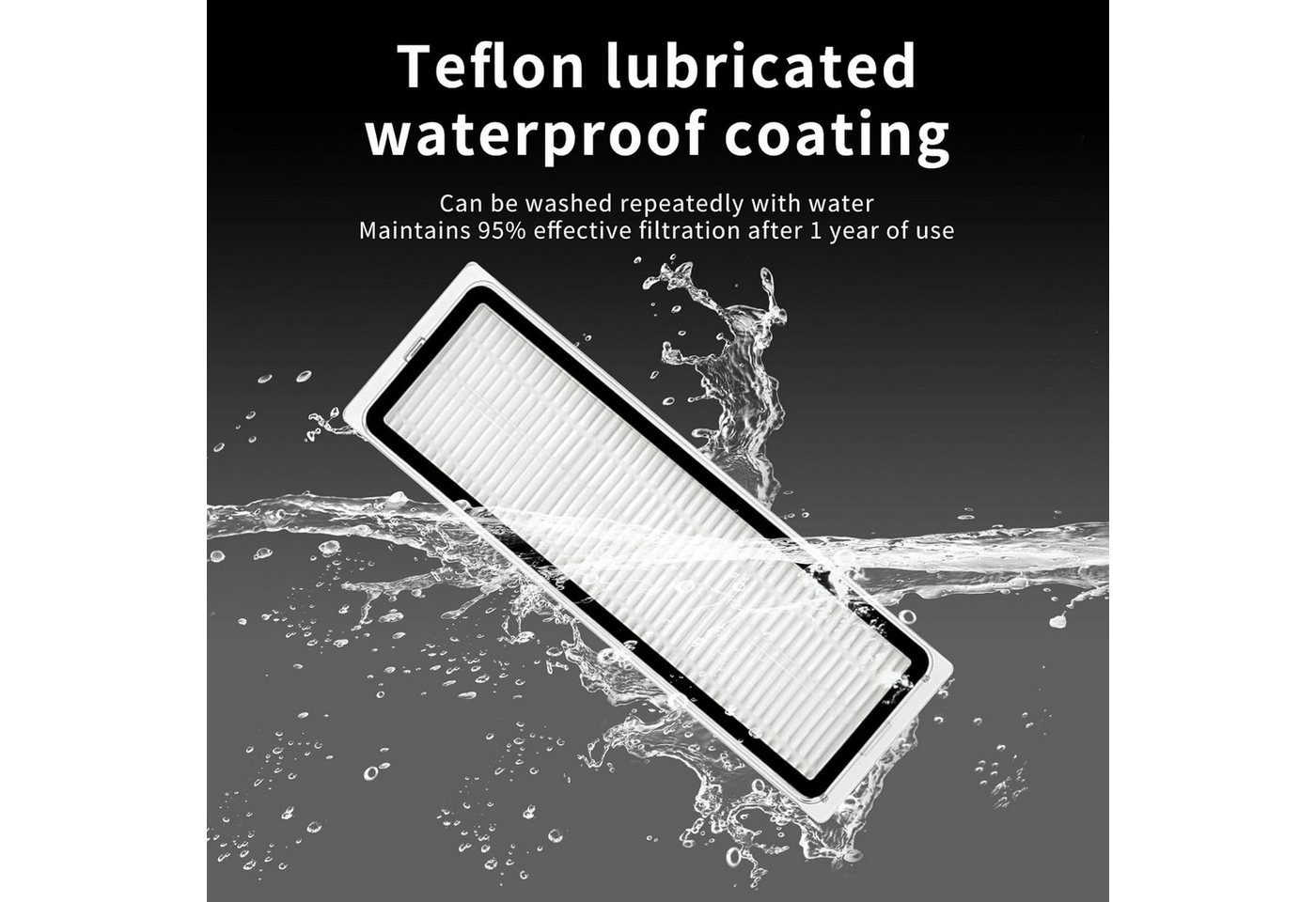 FELIXLEO Staubfilter 4 HEPA Filter für Dreame L10 Prime D10 Plus Gen2 L10s Ultra Waschbar