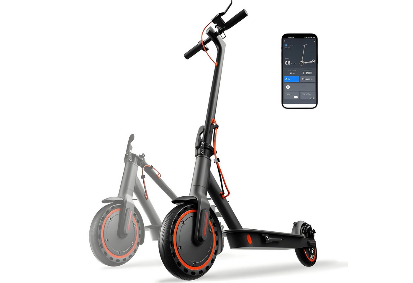 Athlix E-Scooter T3 ABE faltbarer E-Scooter mit Straßenzulassung 3 Modi 8,5 Zoll Räder, 20 km/h, Stoßdämpfendes Fahrwerk, Schneller Faltmechanismus