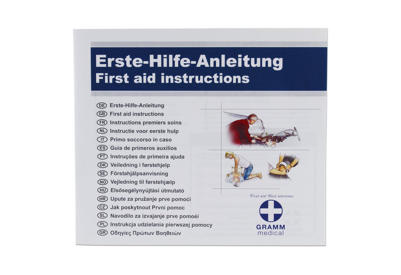 GRAMM medical Erste-Hilfe-Set GRAMM medical Anleitung zur Ersten Hilfe