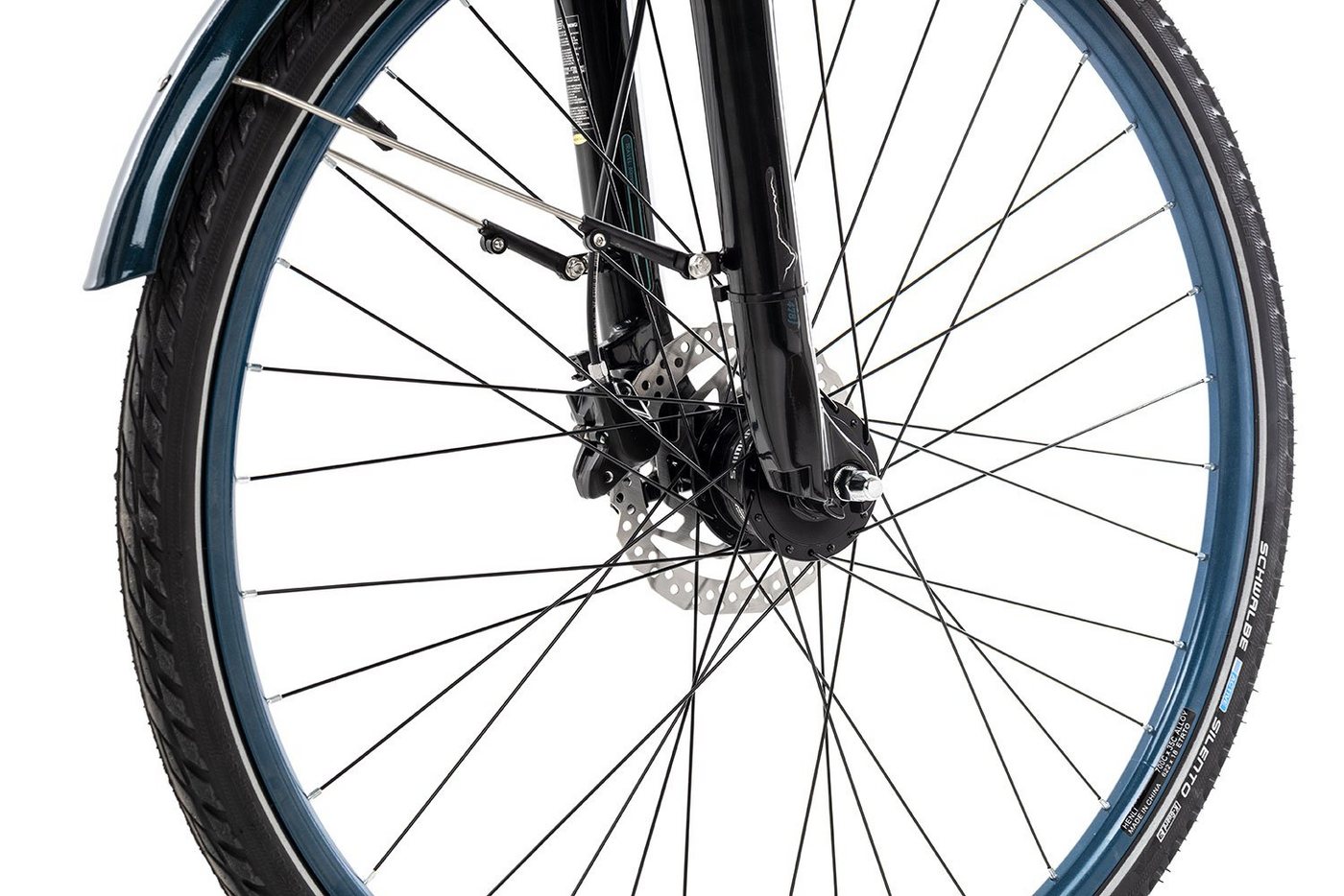 Bergrausch Trekkingrad Matterhorn Trapez, 27 Gang Shimano Alivio Schaltwerk, Kettenschaltung, Damenrad 28 Zoll blau Bild 4