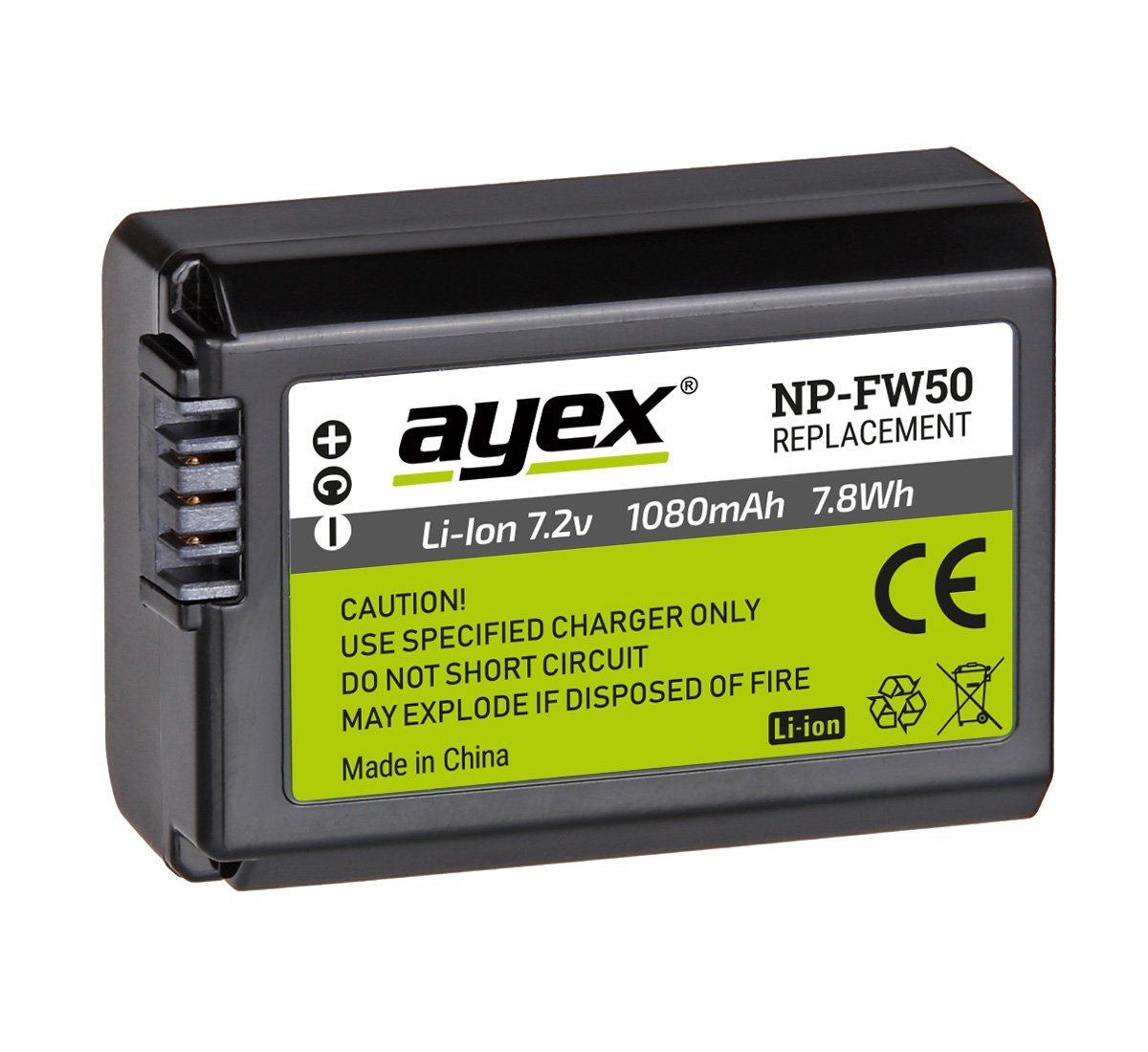 ayex 2x NP-FW50 Sony NEX und Alpha zB A7S A7RII A7II A6500 NEX 7 RX10 Kamera-Akku Bild 4
