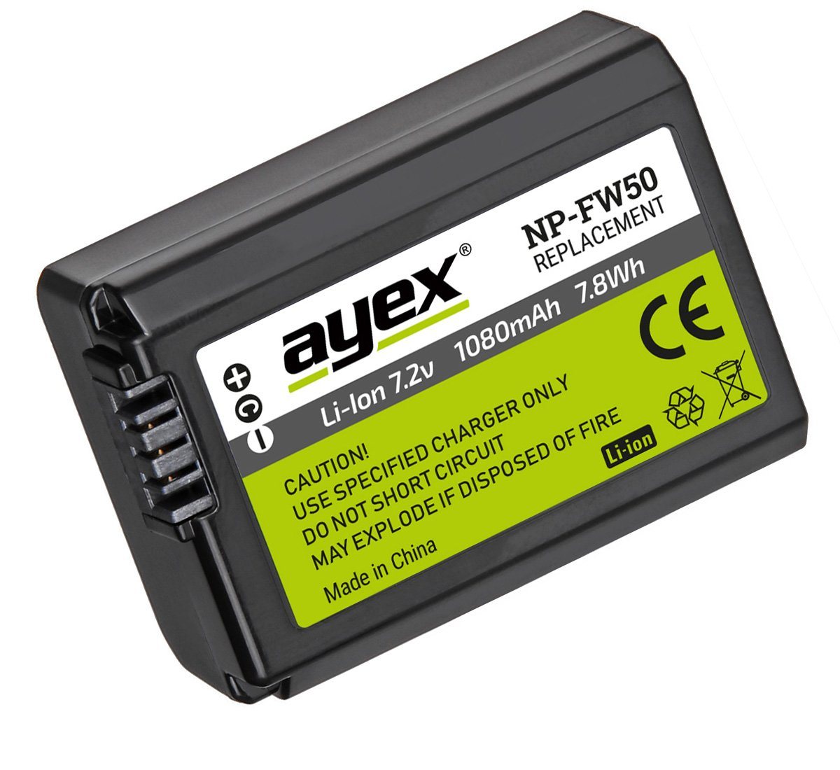 ayex 2x NP-FW50 Sony NEX und Alpha zB A7S A7RII A7II A6500 NEX 7 RX10 Kamera-Akku Bild 5