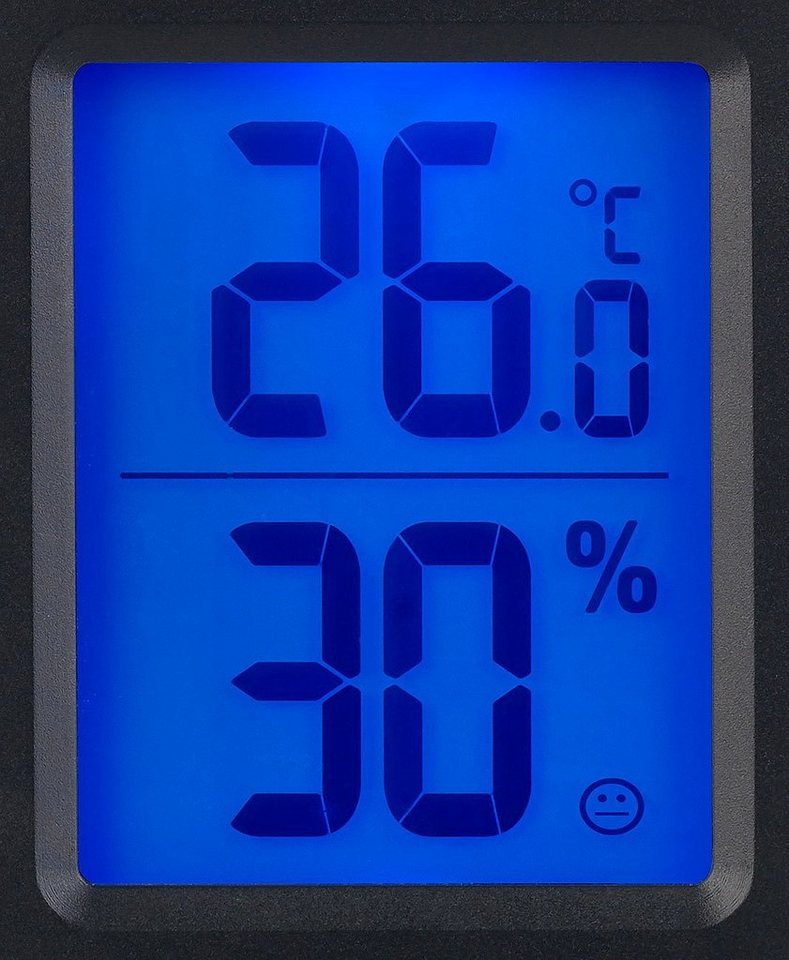 PEARL Raumthermometer Digitales MIN MAX Thermometer Hygrometer Luftfeuchte Messgerät blau Bild 5