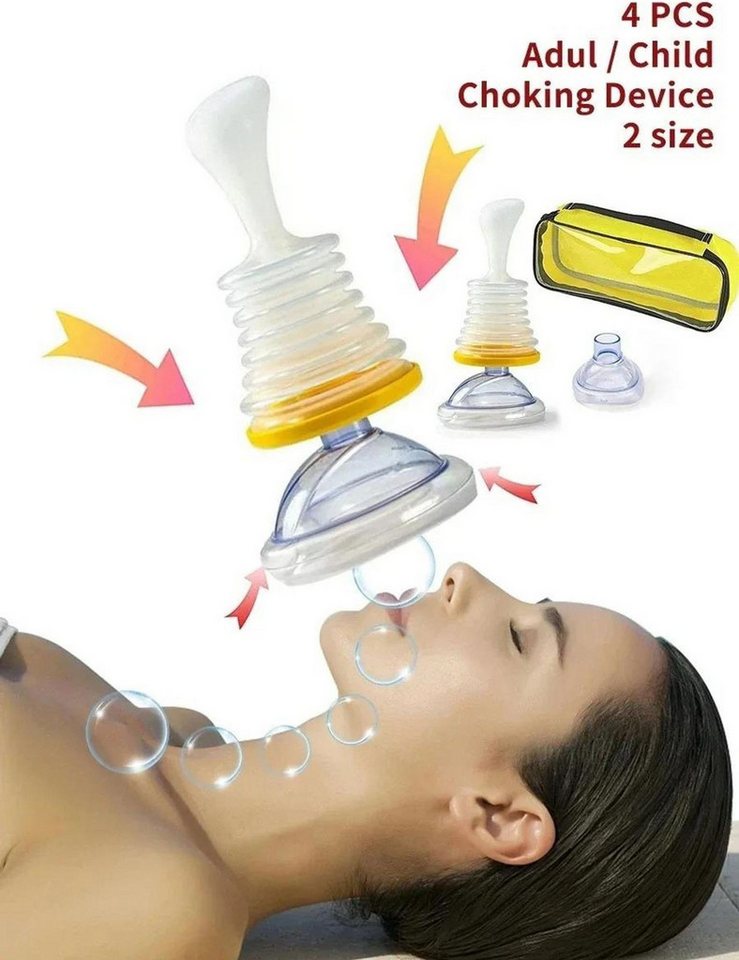 FELIXLEO Erste-Hilfe-Koffer Erste Hilfe Erstickungsgerät Notfall Pumpe für Zuhause & Auto Bild 4