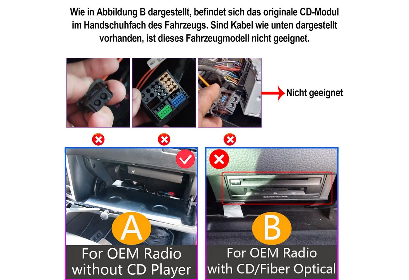 ESSGOO DAB+ 4+64G CarPlay Android 15 Navi Für VW Touareg 7P 2010-2018 Autoradio (DAB+ (optional), DAB (optional), 4+64GB(optional), RDS, AM, FM, Apple Carplay Android Auto GPS Navi WIFI BT EQ) Bild 3