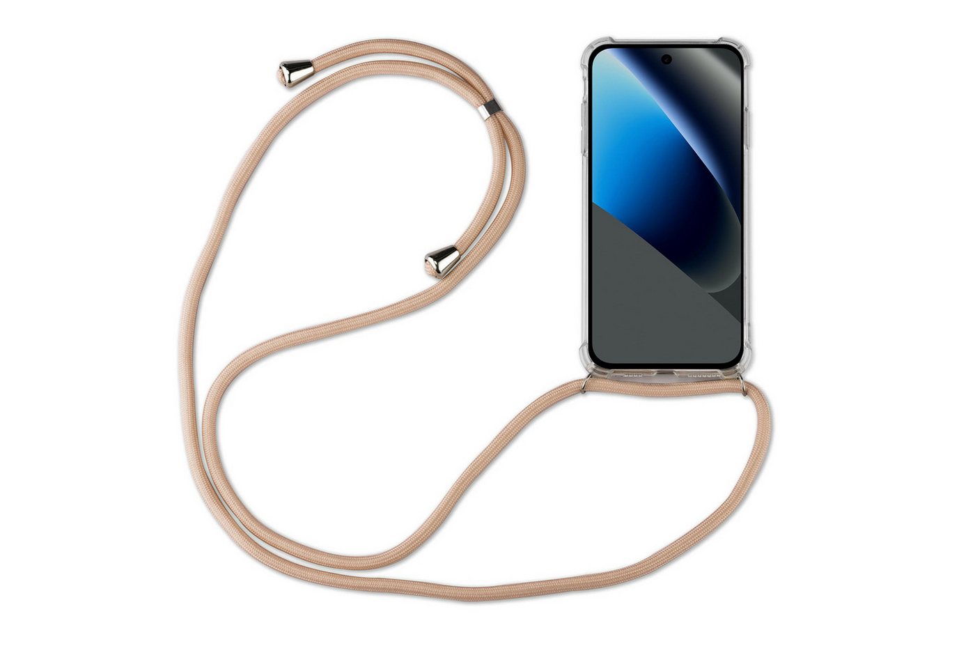 betterfon Handykette für Google Pixel 10a - Hülle mit Band zum Umhängen Handyhülle Beige, Premium-Panzerung – stoßfest, kratzresistent & passgenau Bild 2