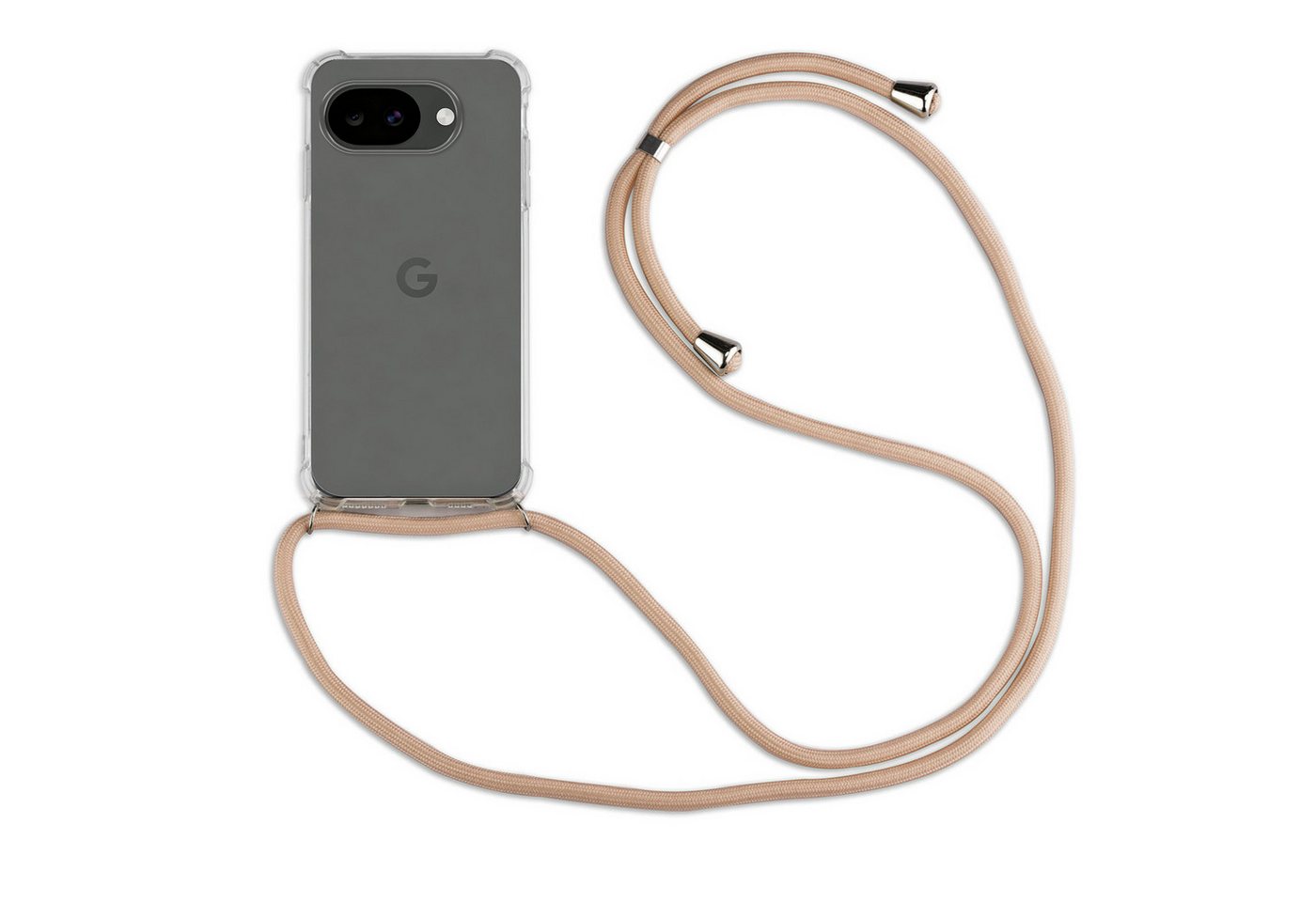 betterfon Handykette für Google Pixel 10a - Hülle mit Band zum Umhängen Handyhülle Beige, Premium-Panzerung – stoßfest, kratzresistent & passgenau Bild 3