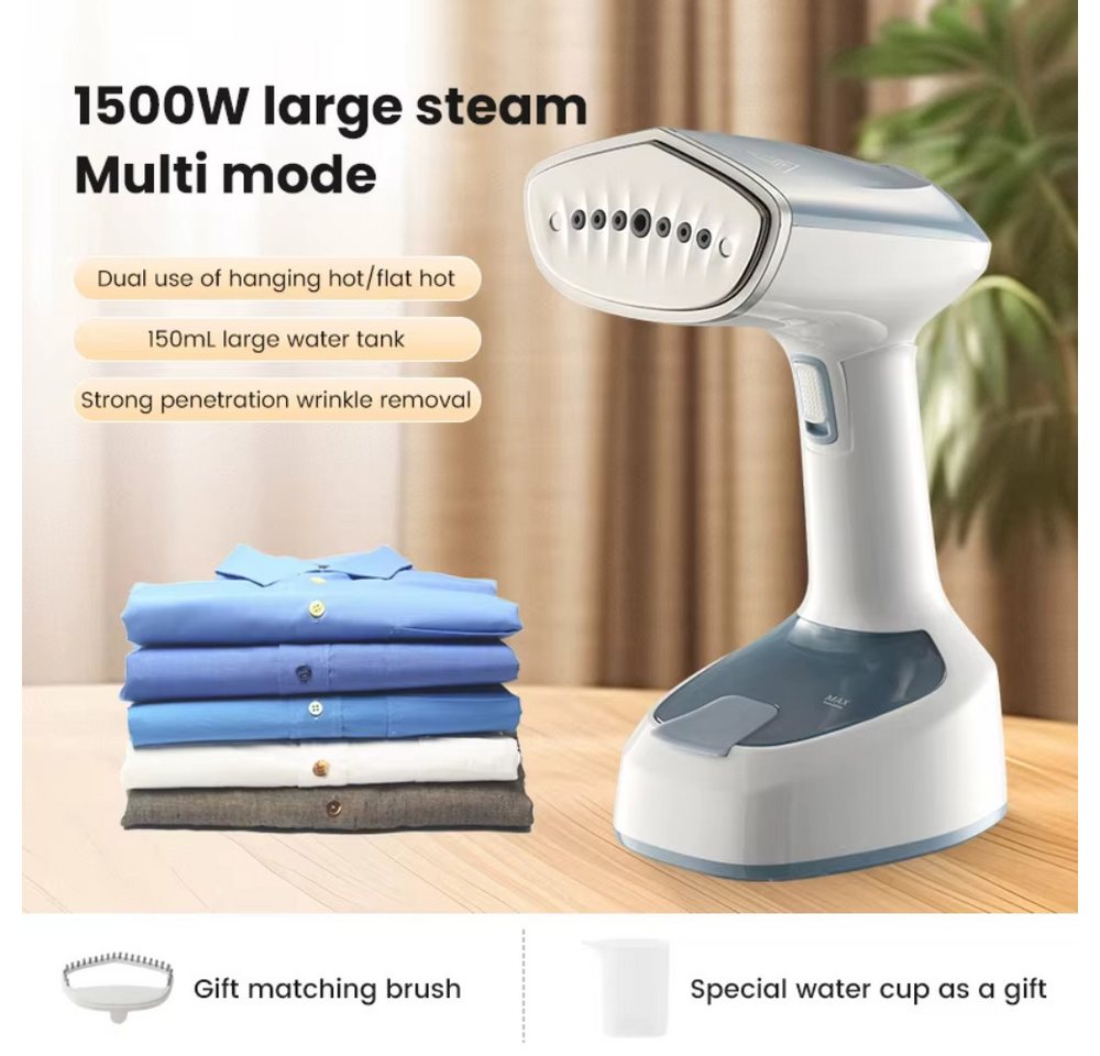 BALASHOV Reise-Dampfbügeleisen 1500W Handdampfbügeleisen zum Aufhängen, Touchscreen-Steuerung, 1500 W, Aufheizen für minimale Wartezeit, Gleichmäßige Temperaturverteilung Bild 4