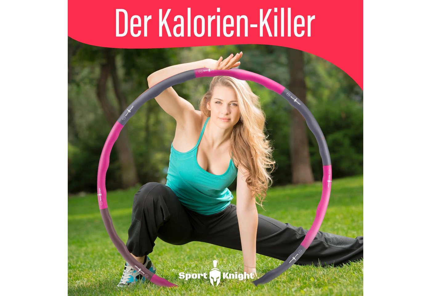 Sport-Knight® Hula-Hoop-Reifen Hula Hoop Reifen Premium, 850g-1,2Kg-1,5kg