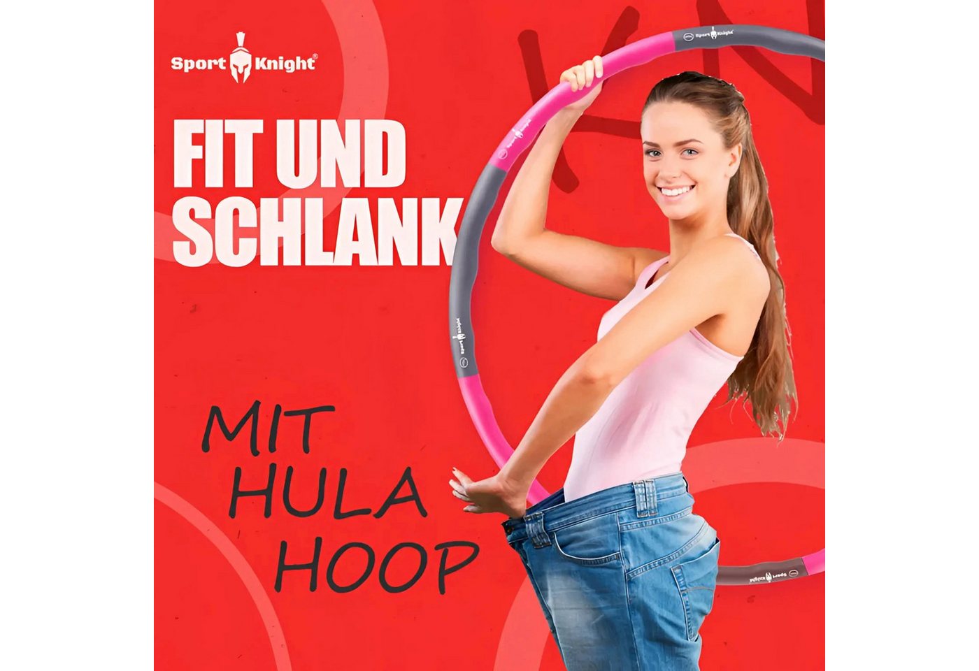 Sport-Knight® Hula-Hoop-Reifen Hula Hoop Reifen Premium, 850g-1,2Kg-1,5kg Bild 5