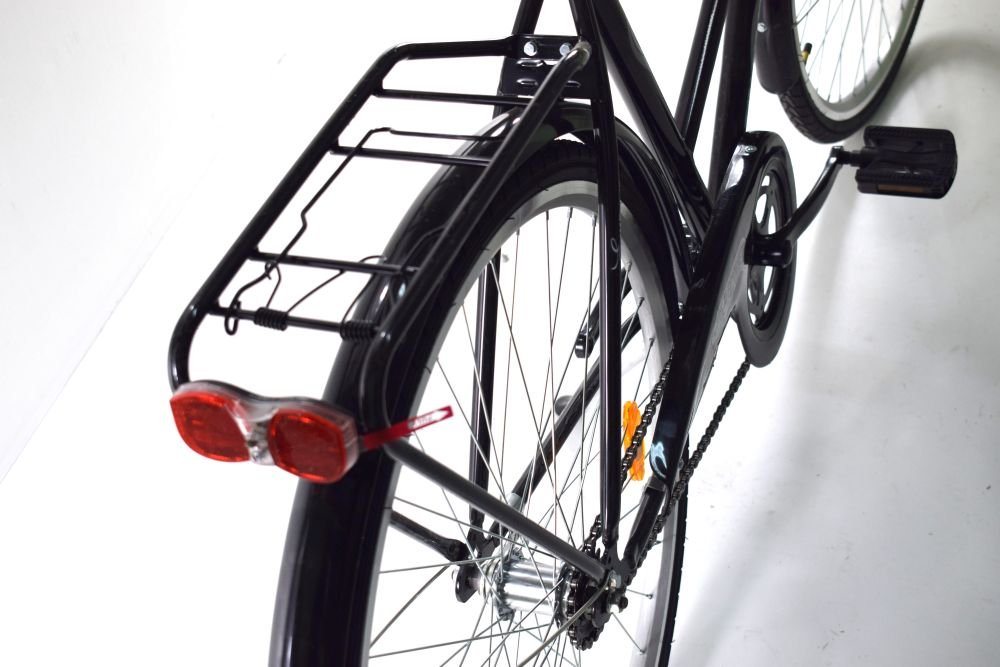 T&Y Trade Cityrad 28 ZOLL DAMEN CITY HOLLAND FAHRRAD BIKE Rad Rücktritt STVO Enur Schwar, 1 Gang, Rücktritt, Gepäckträger, Seitenständer, Korb Bild 2