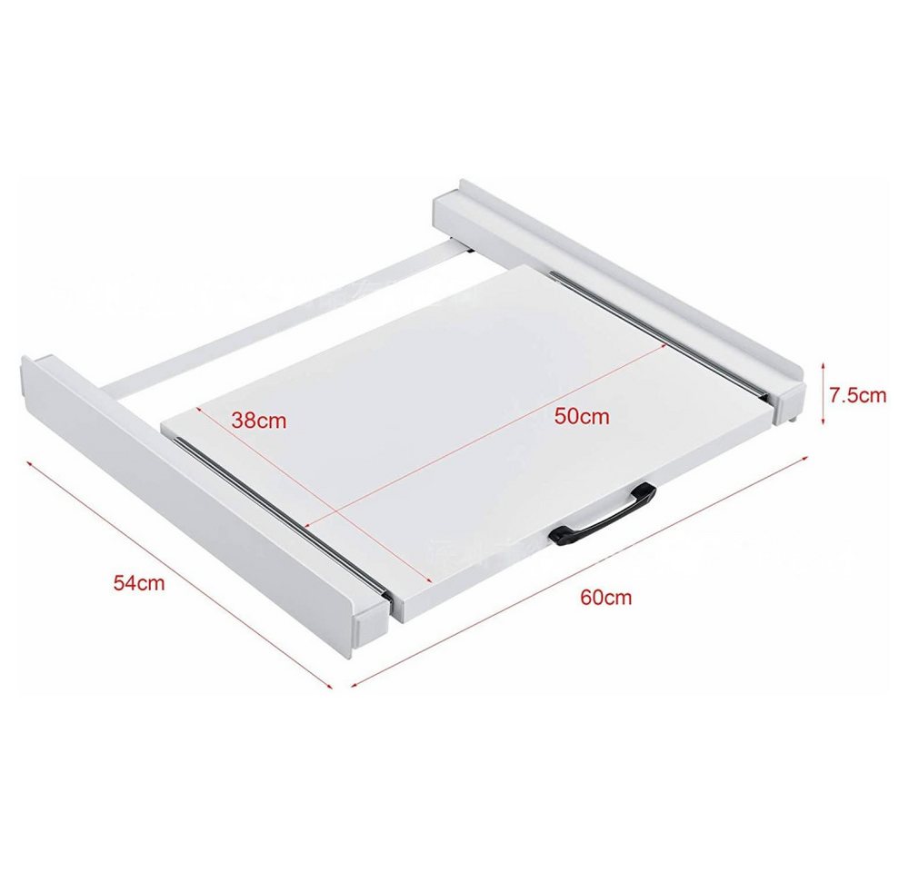 FIMEI Zwischenbaurahmen Universal Stapelbausatz für 60 cm Waschmaschine & Trockner (1-St), mit Auszugplatte, Schnellmontage, Waschmaschinenuntergestell Bild 4