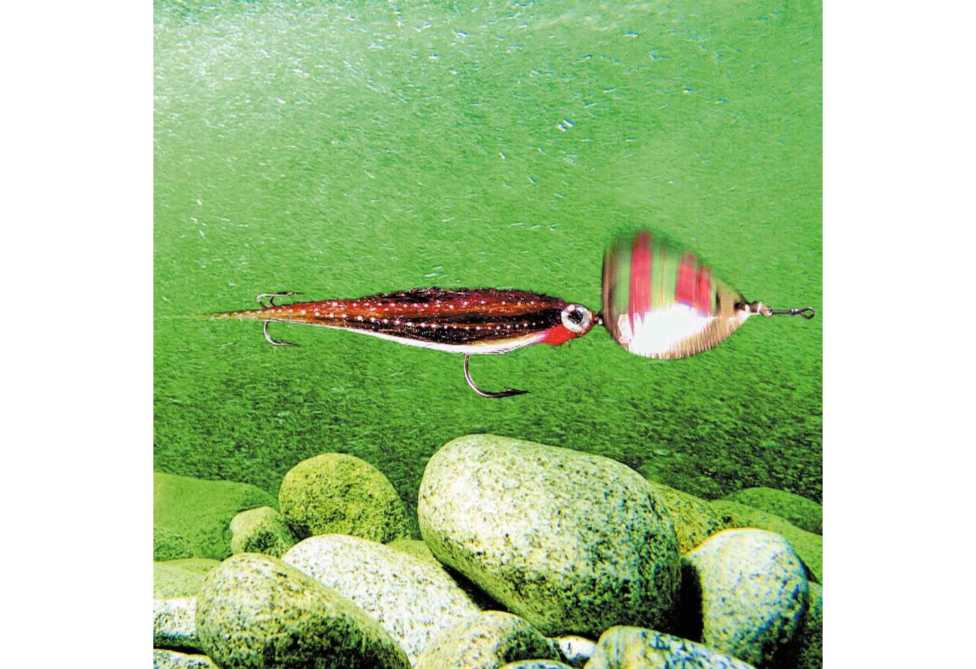 Mepps Kunstköder, Mepps Agila TW 3,6g Streamer Silber Spinner