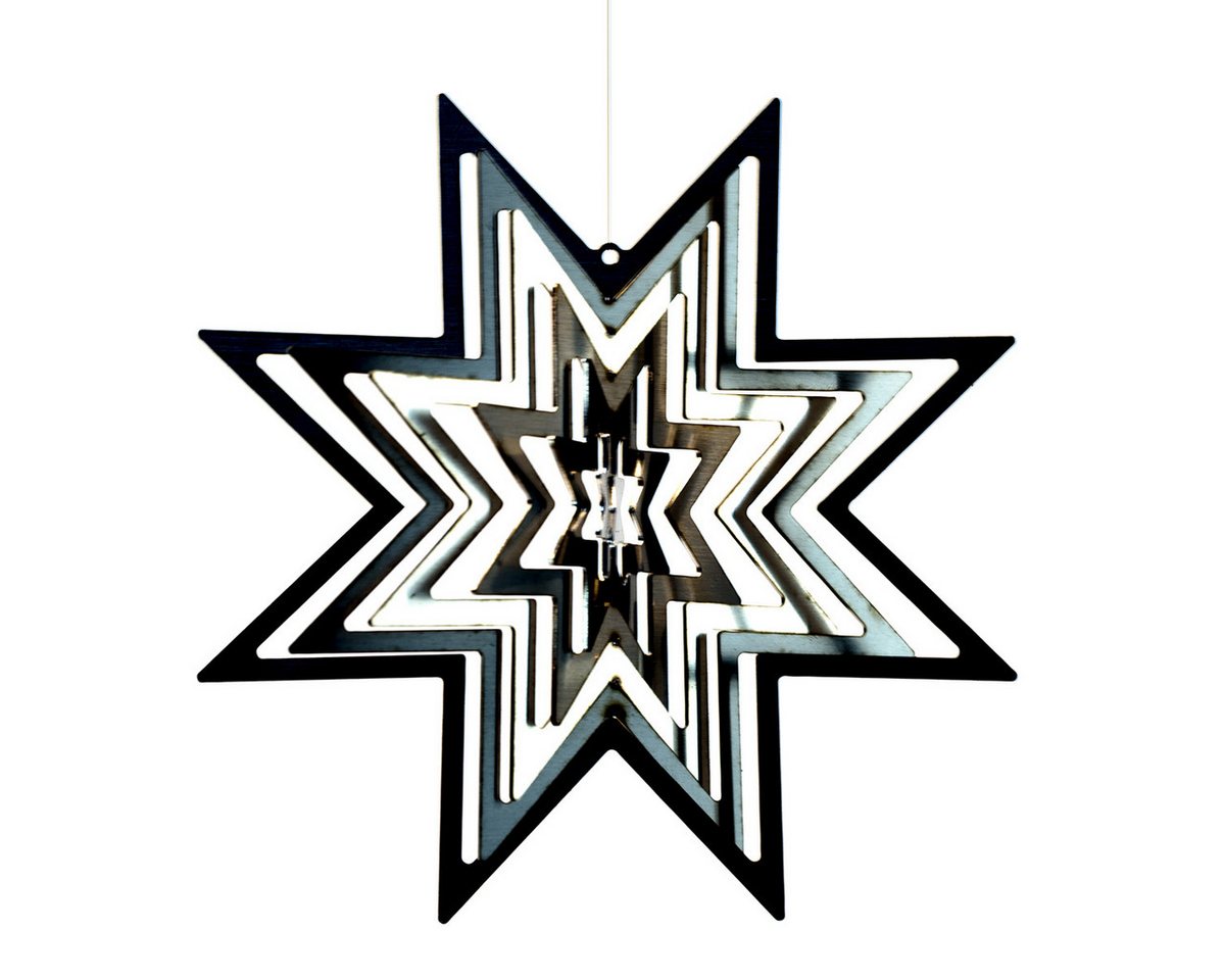 Kette´s Grillzubehör Windspiel Edelstahl Weihnachts Stern/Winter Deko/Windspiel, Nicht rostend Bild 2