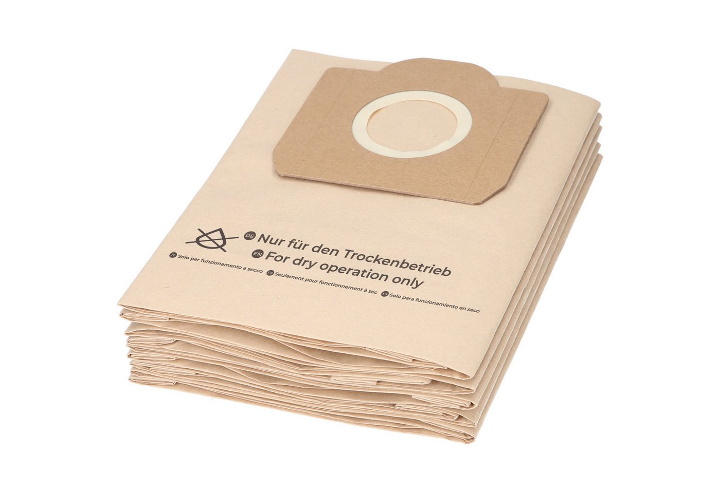 McFilter Staubsaugerbeutel (10 Stück) passend für Kärcher WD 3 Battery, passend für WD 3 Serie, Nass-/Trockensauger, Alternativ zu Kärcher 6.959-130.0, 10 St., 3-lagiges Filterpapier, ungeeignet für Fein-/Schleifstaub Bild 5