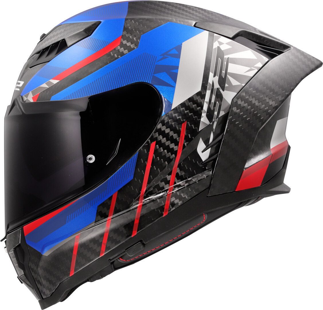 LS2 Motorradhelm FF807 Dragon Trax Carbon Helm, Vorbereitet Für Kommunikationssystem,notfallsystem-polsterung (eq Bild 2