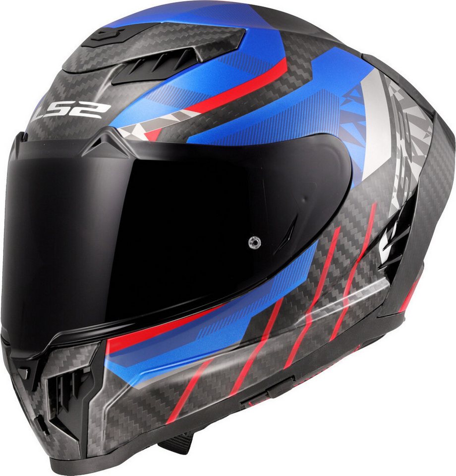 LS2 Motorradhelm FF807 Dragon Trax Carbon Helm, Vorbereitet Für Kommunikationssystem,notfallsystem-polsterung (eq Bild 4