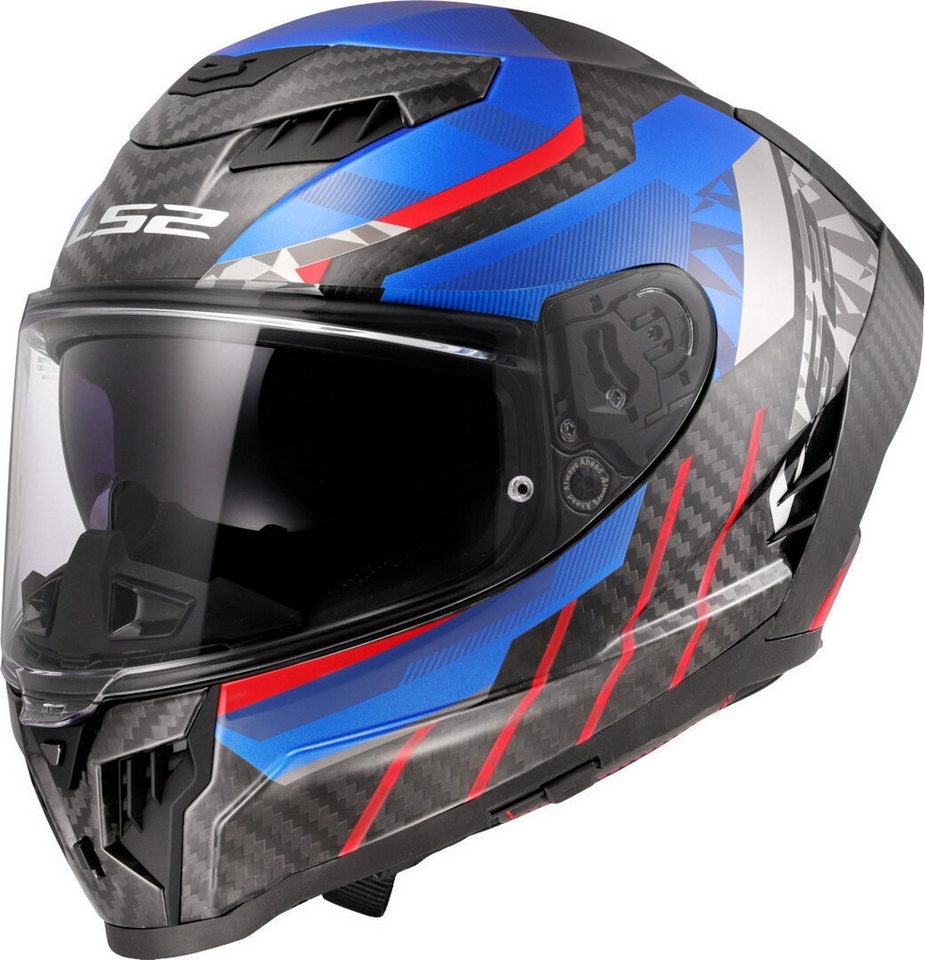LS2 Motorradhelm FF807 Dragon Trax Carbon Helm, Vorbereitet Für Kommunikationssystem,notfallsystem-polsterung (eq Bild 5