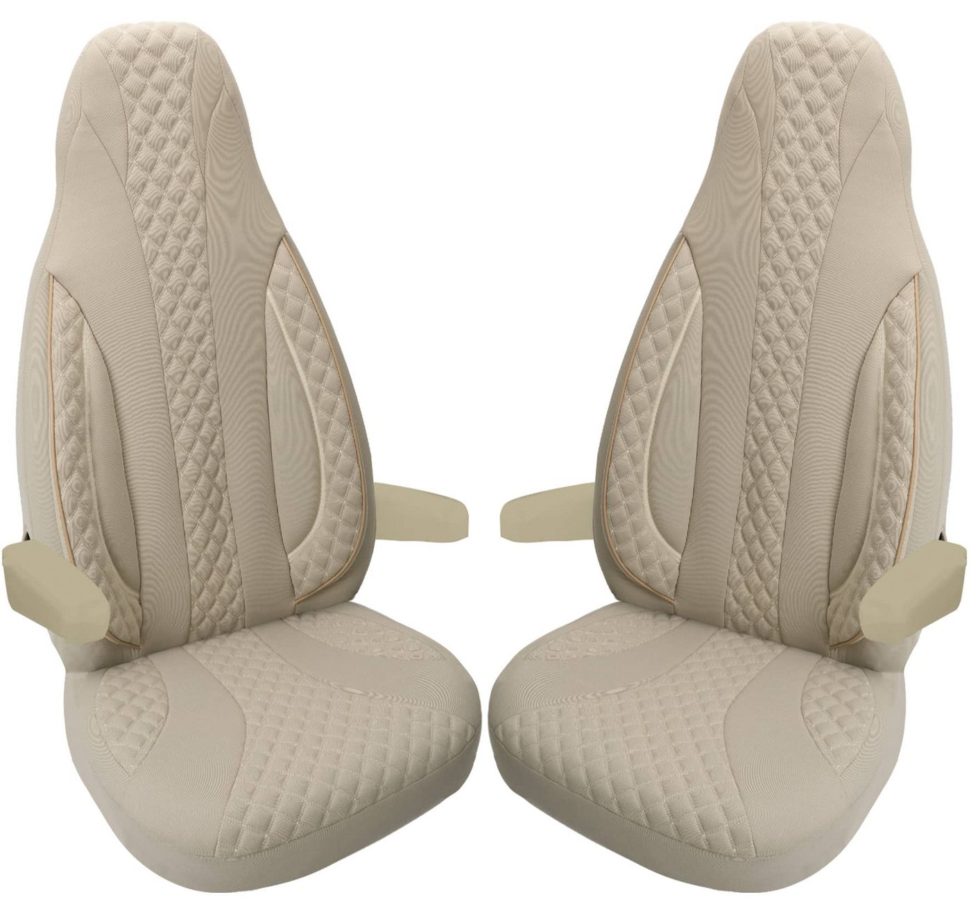 BREMER SITZBEZÜGE Autositzbezug Schonbezüge für Wohnmobil 2er Set in Beige WPL405