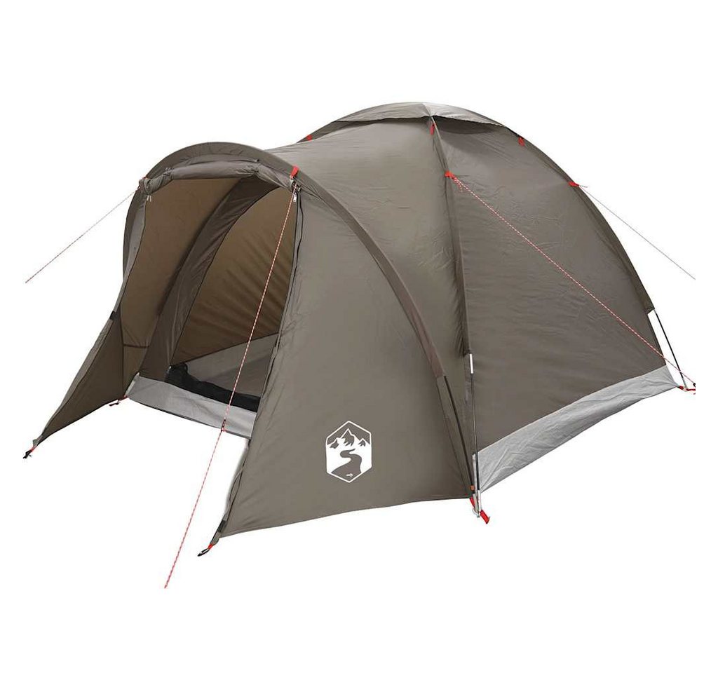 furnicato Angelzelt Campingzelt 310x226x153 cm Braun, Wetterfestes Outdoor-Zelt mit abnehmbarem Regendach und Tasche Bild 4
