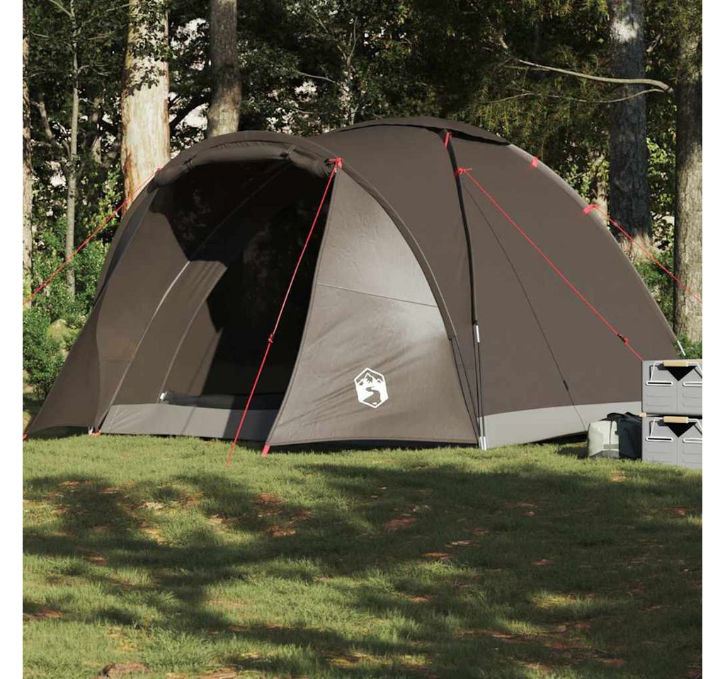 furnicato Angelzelt Campingzelt 310x226x153 cm Braun, Wetterfestes Outdoor-Zelt mit abnehmbarem Regendach und Tasche Bild 5