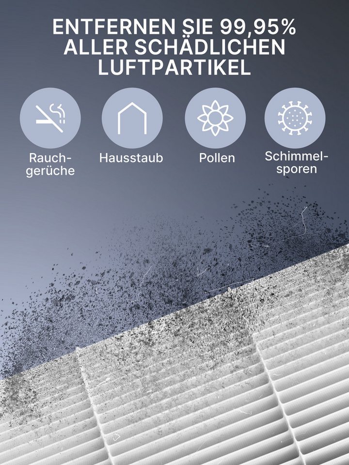 Comedes Filter-Set 2er-Set einsetzbar statt Philips FY4200/30 passend für AC4220, AC4221 Bild 2
