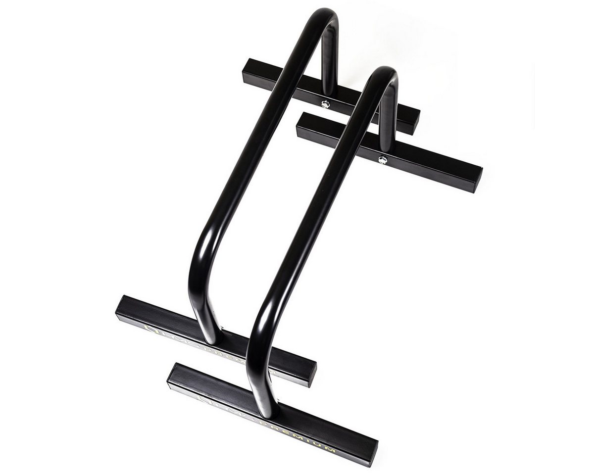 HMS Premium Liegestützgriffe PW10 Parallettes Push Up Bars Calisthenics, Stabile Stahlkonstruktion Bild 3