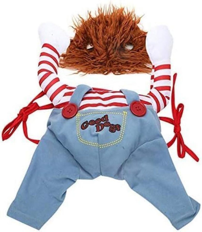FELIXLEO Hundepfeife Halloween Hundekostüm Deadly Doll Cosplay Tier Party Kostüm M, (1-St) Bild 3