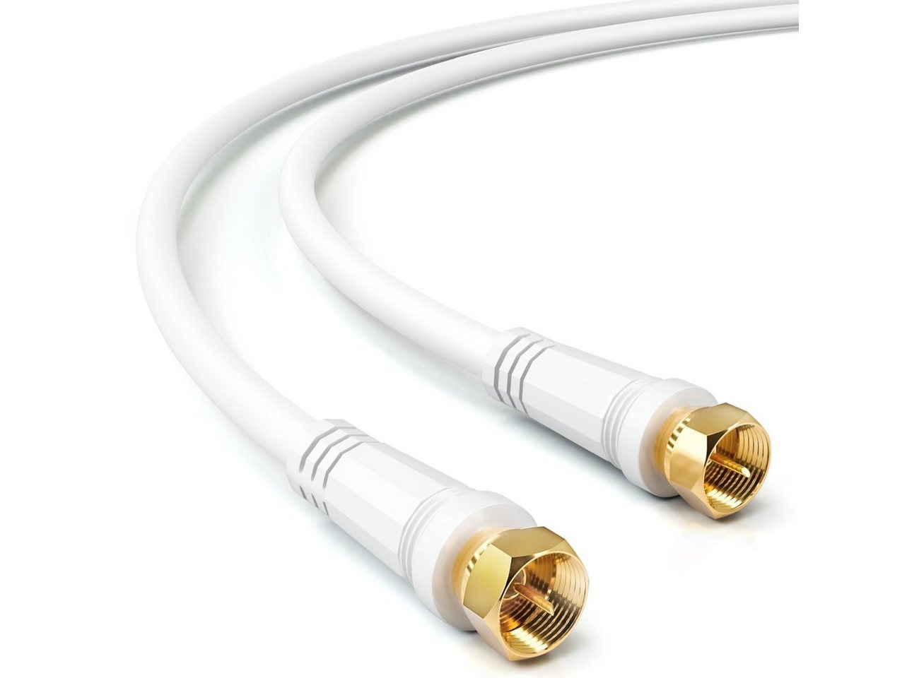 deleyCON deleyCON 7,5m SAT TV Antennenkabel Koaxial Kabel HDTV 4-fach SAT-Kabel