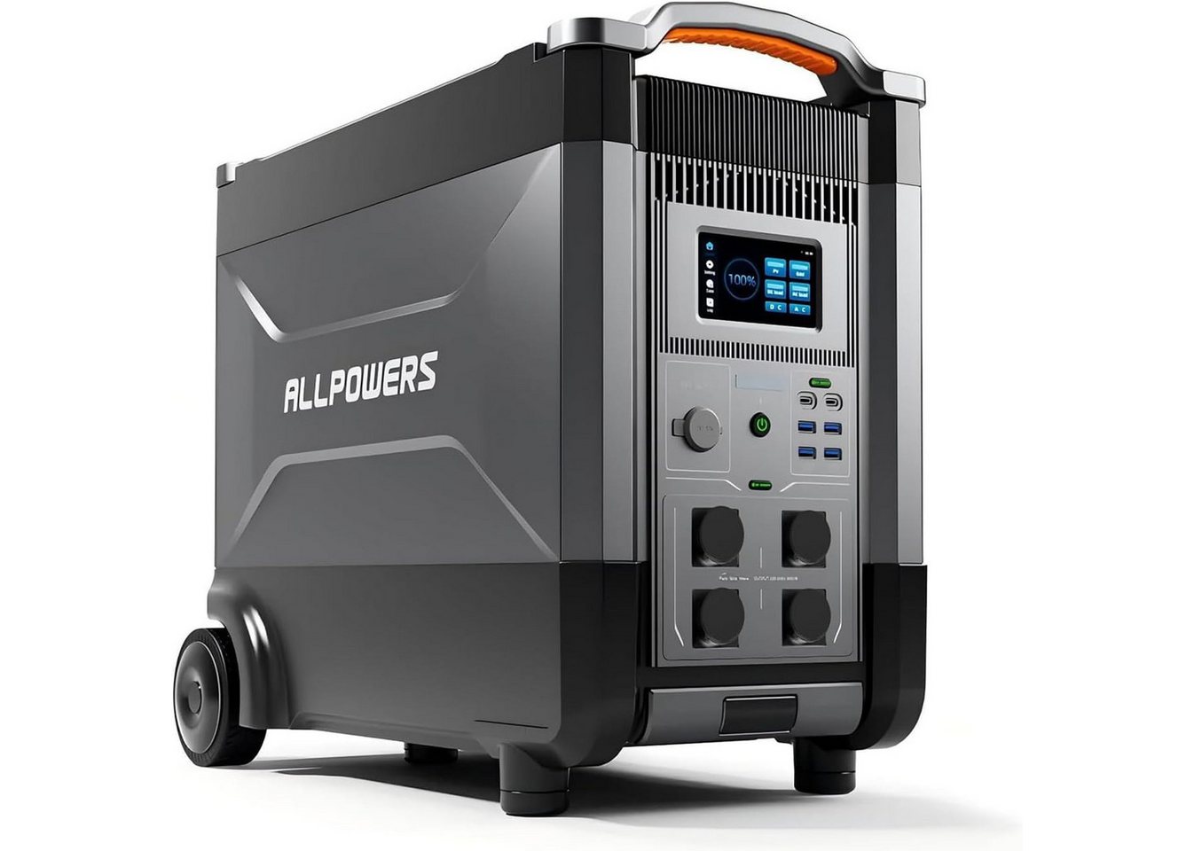 ALLPOWERS Powerstation LiFePO4 4000W 3456Wh Solargenerator mit USV-Funktion Powerstation ALLPOWERS R4000 Plus LiFePO4 Powerstation 3456Wh 4000W (230 V V), 4000W Leistung 6000W Spitze